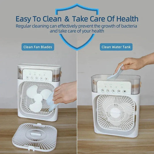 Water Mist Fan – Portable Humidifier Air Cooler