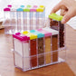 6-Piece Transparent Masala Spice Jar Set